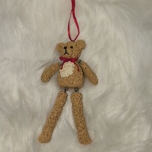 Handcrafted Tan Teddy Bear Ornament